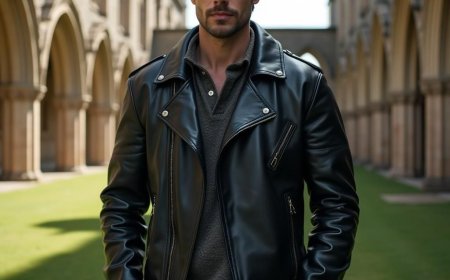 Elevate Your Journey: Mens Lightweight Leather Jacket Travel Style