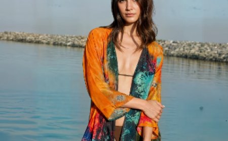 Canvas & Chaos: Where Art Meets Effortless Style in Dhara Sheth's Sheer Kimono