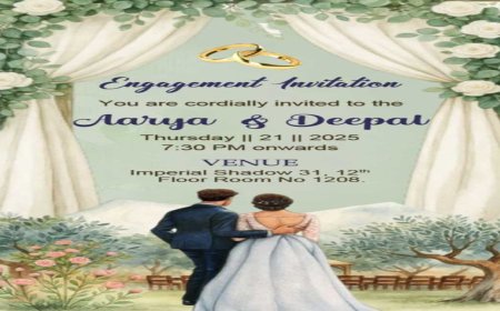 Engagement Invitation Template – Design, Customize, and Download with Crafty Art