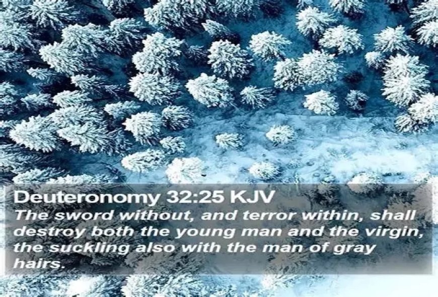 Deuteronomy 32:25 Meaning, Context & Commentary