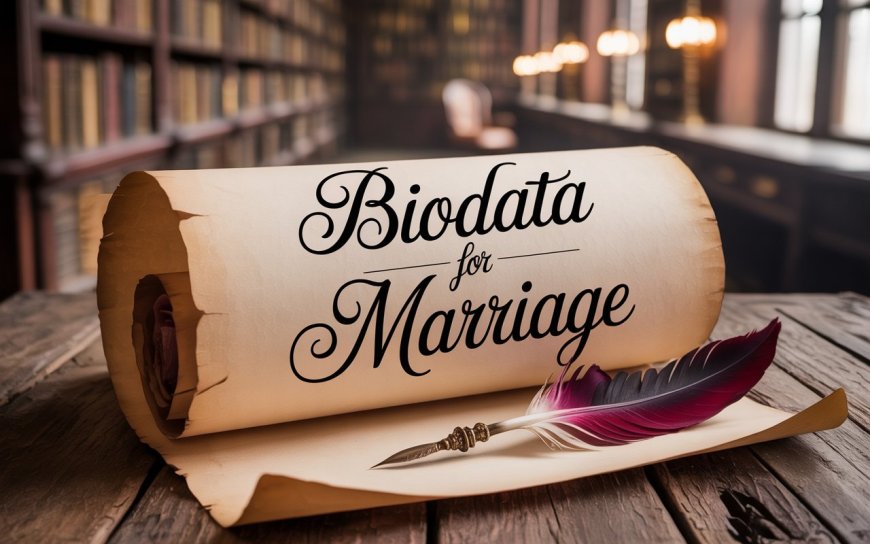 Bio Data for Marriage Simple & Printable