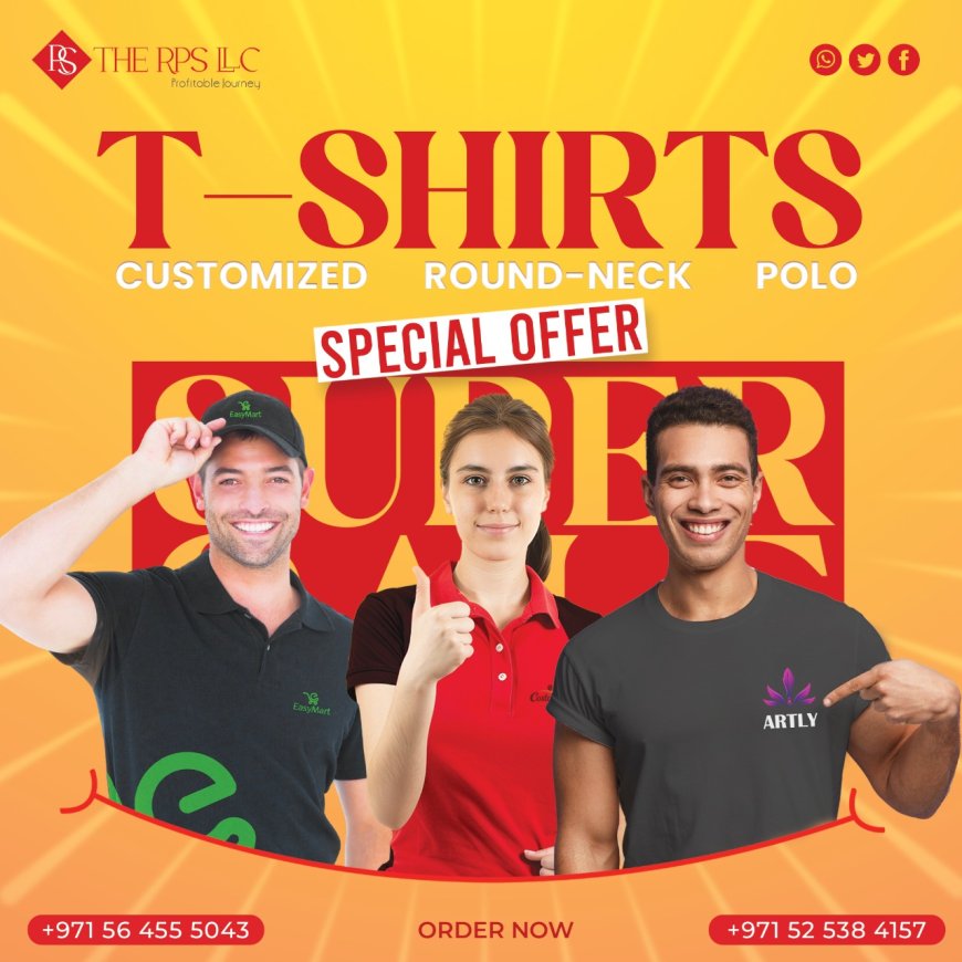 Custom T Shirts in Dubai – Design, Print, and Personalize with THE RPS LLC