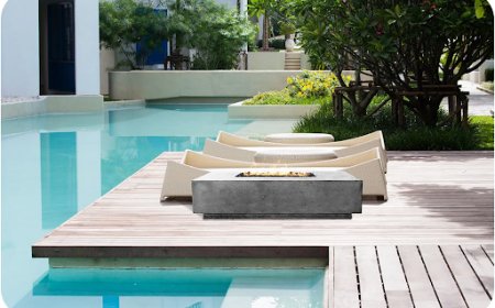 Concrete Rectangle Fire Pit: The Modern Centerpiece for Outdoor Living