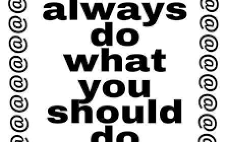 ADWYSD – Always Do What You Should Do – Welcome