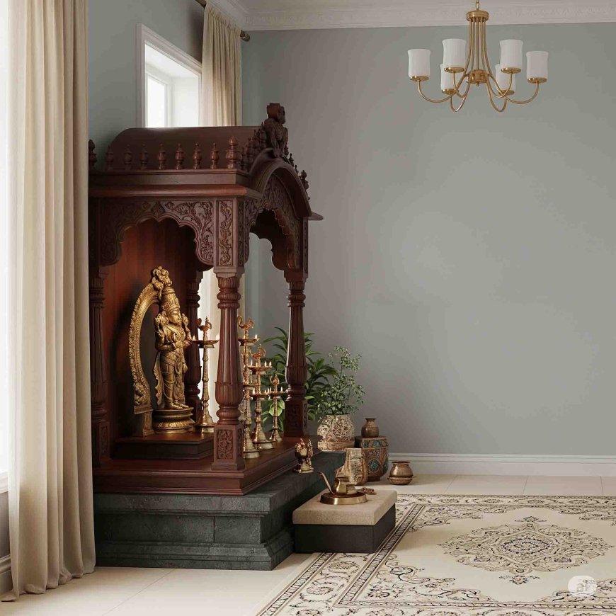 Timeless Appeal with a Designer Pooja Mandir