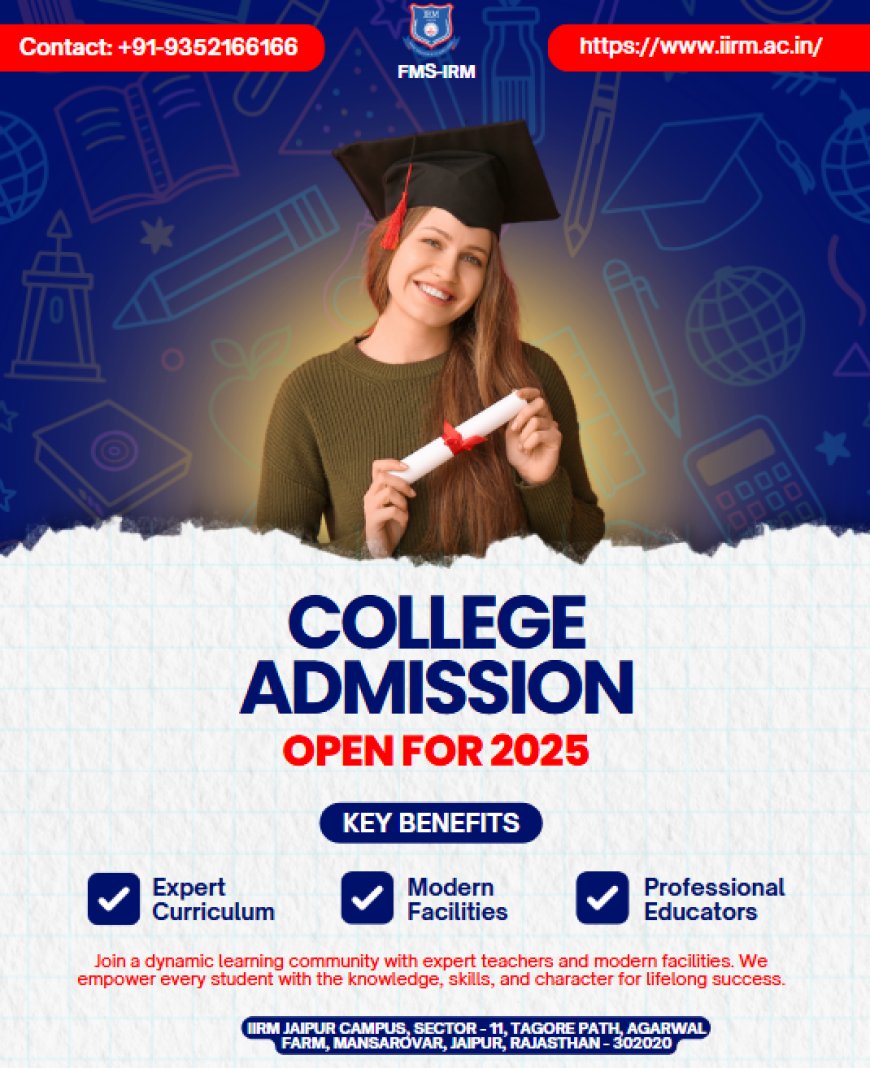 Want a Dream Job? Start at the Best MBA Placement College in Jaipur