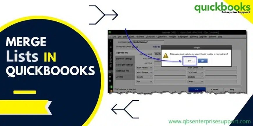 Steps To Merge List Entries in QuickBooks Desktop in 2025