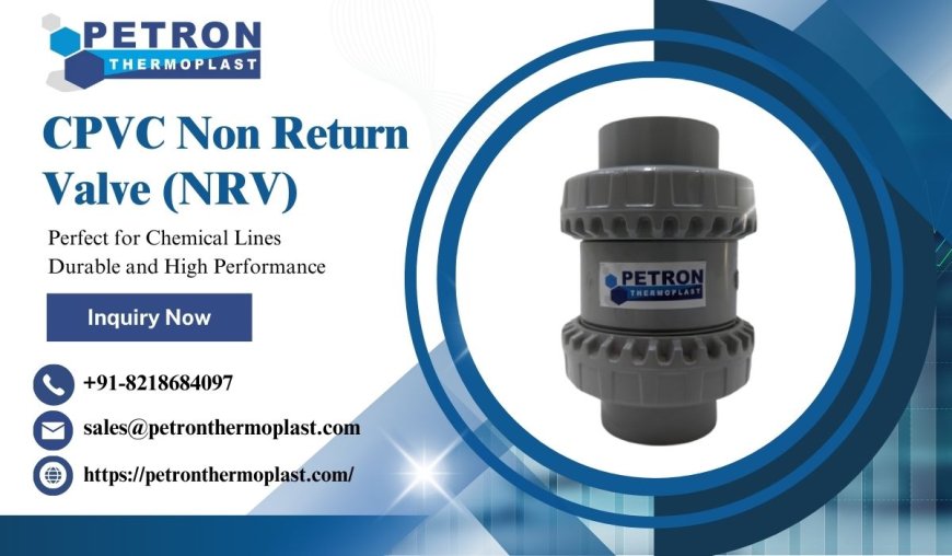 CPVC Non Return Valve – Perfect for Chemical Lines