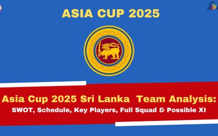 Asia Cup 2025 Sri Lanka Team Analysis: SWOT, Schedule, Key Players, Full Squad & Possible XI