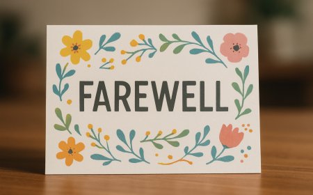 Farewell Card: Sentimental Wishes for Long-Distance Goodbyes