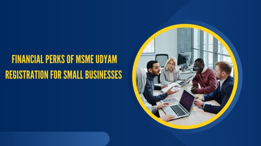 Financial Perks of MSME Udyam Registration for Small Businesses