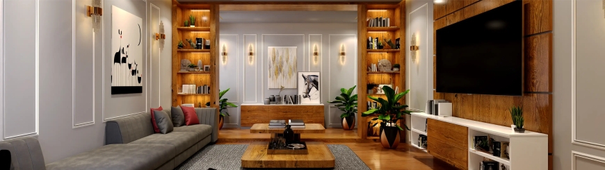 Modular Living Room Interiors in Hyderabad