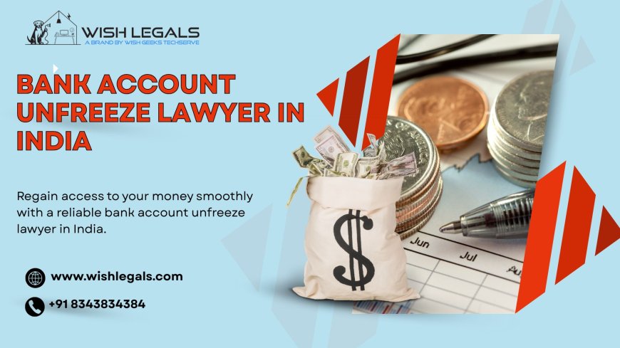 Bank Account Unfreeze Lawyer in India to Restore Access and Protect Your Financial Rights | Wish Legals