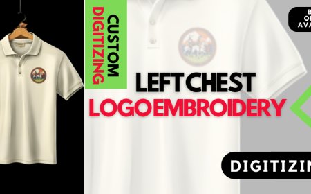 Best Left Chest Logo Shirt Embroidery and Digitizing USA