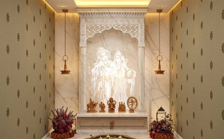 3D Corian Mandir – Modern Design, Elegant Finish, and Divine Craftsmanship