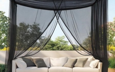 Luxury Meets Practicality The Rise of Black Mosquito Nets in Modern Décor