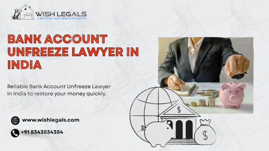Bank Account Unfreeze Lawyer in India Offering Trusted Legal Solutions to Protect Financial Rights | Wish Legals