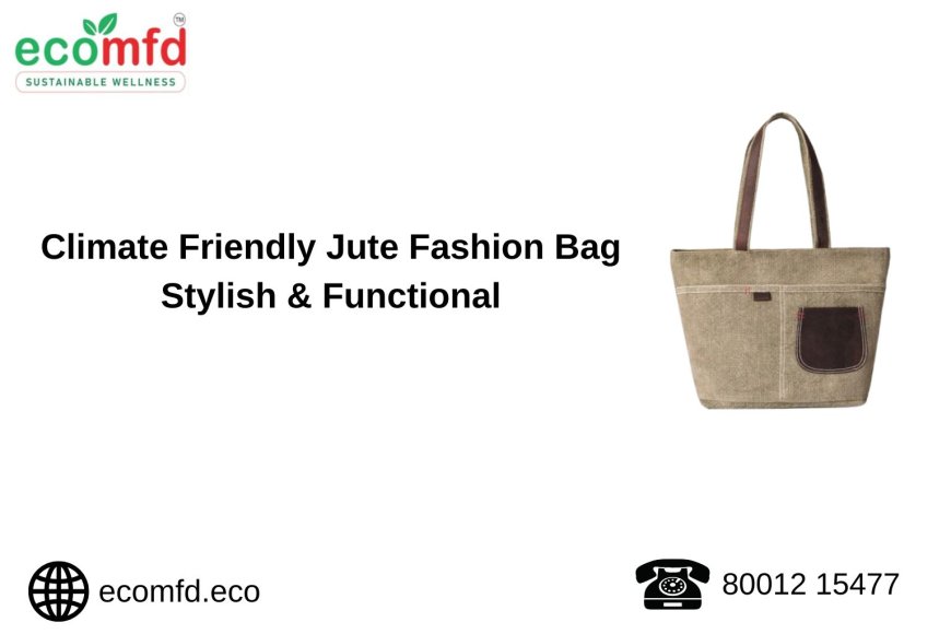 Climate Friendly Jute Fashion Bag - Stylish & Functional