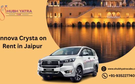 Innova Crysta on Rent in Jaipur – Comfort & Space for Every Journey